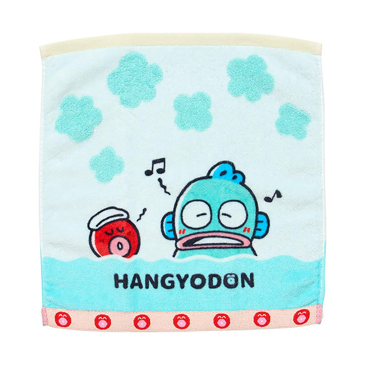 Sanrio Hangyodon Hand Towel (Hangyodon And Sayuri's Cheerful Life) Petite Towel Handkerchief Cotton 100%