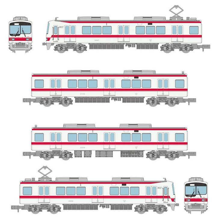 Tomytec Kobe Electric Railway Series 2000 (2007 Configuration) 4 Cars Set (N scale)