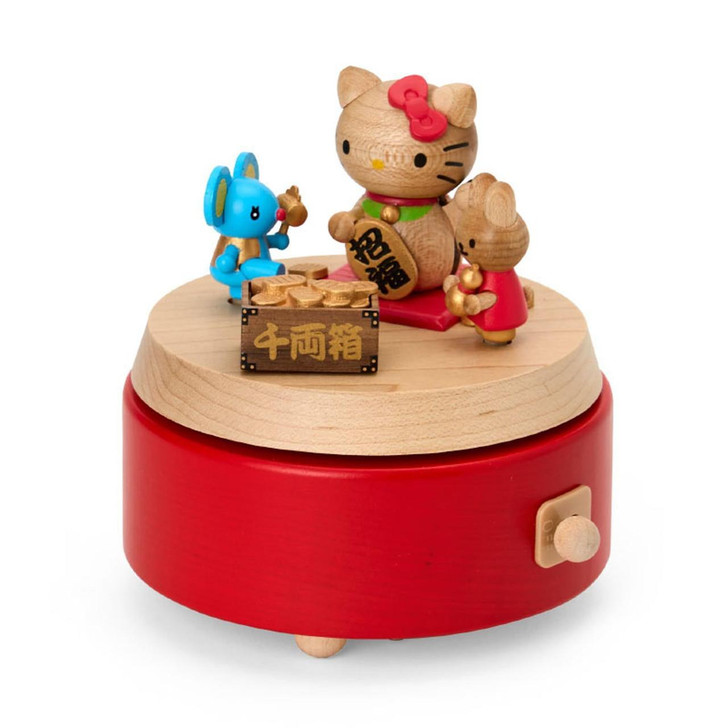  Sanrio Wooden Music Box - Hello Kitty Lucky Charm 