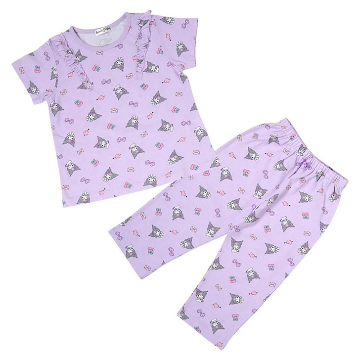 Kuromi Kids Short Sleeve Pajamas Purple (Kid's Height Size