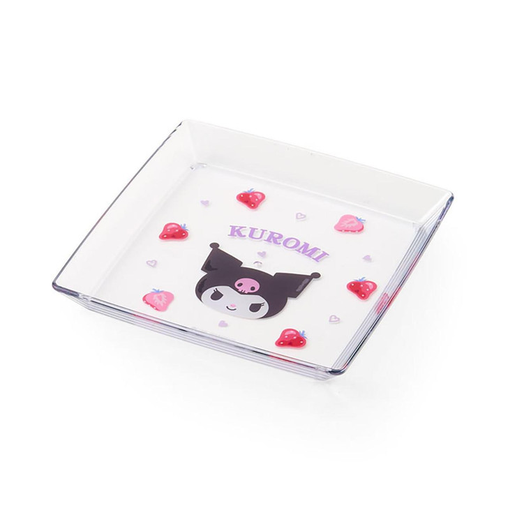  Sanrio Kuromi Square Plate AS Resin Dish Tableware 