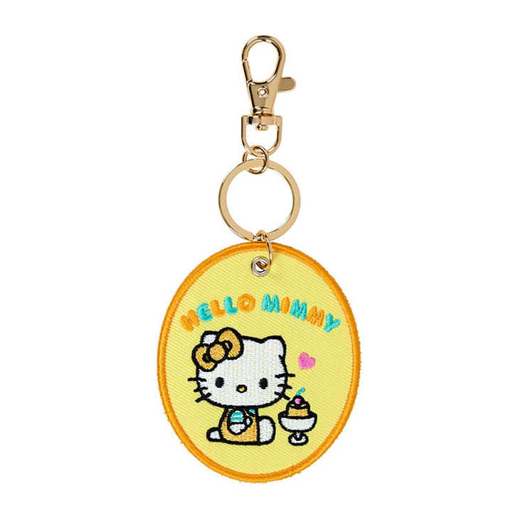  Sanrio Embroidered Patch Keychain (Character Award First Edition) Hello Mimmy 