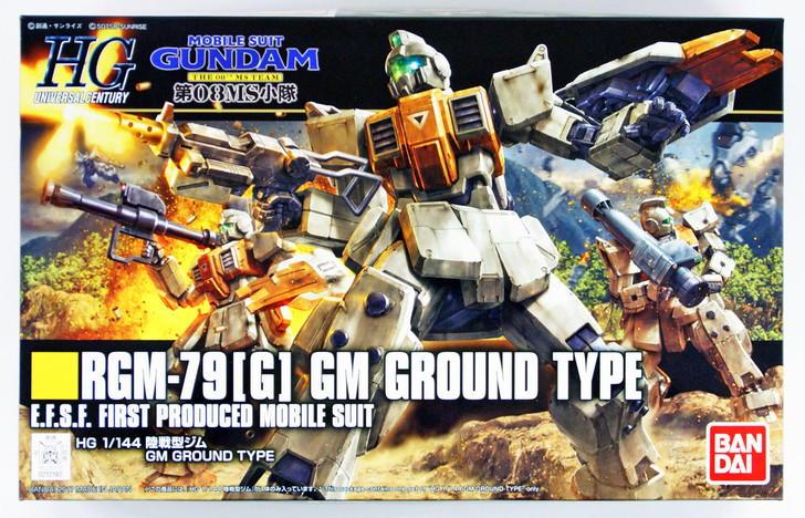 Bandai HGUC 202 Gundam GM GROUND TYPE 1/144 Scale Kit (4573102557575)