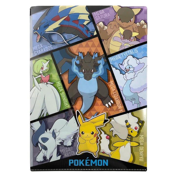  Pokemon Center Original Clear File (With Envelope) Mega Evolution Series 