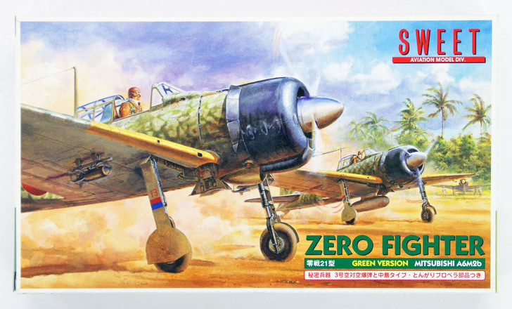 Sweet Aviation 12 Zero Fighter 21 Type (Green Version) Mitsubishi A6M2B 1/144 (4543668000167)