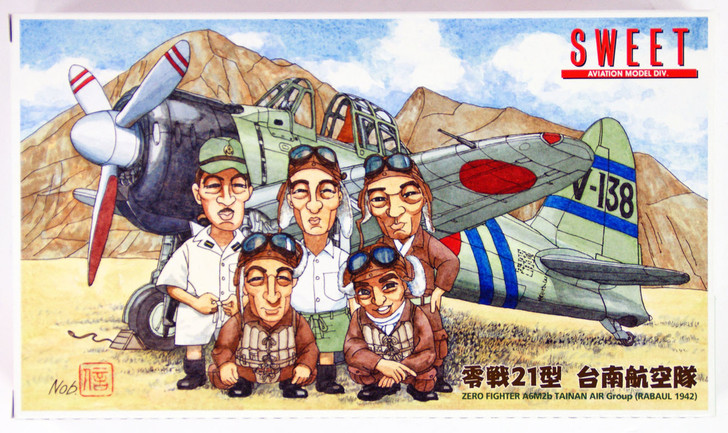 Sweet Aviation 37 Zero Fighter A6M2b TAINAN Air Group (Rabaul 1942) 1/144 Scale (4543668000884)
