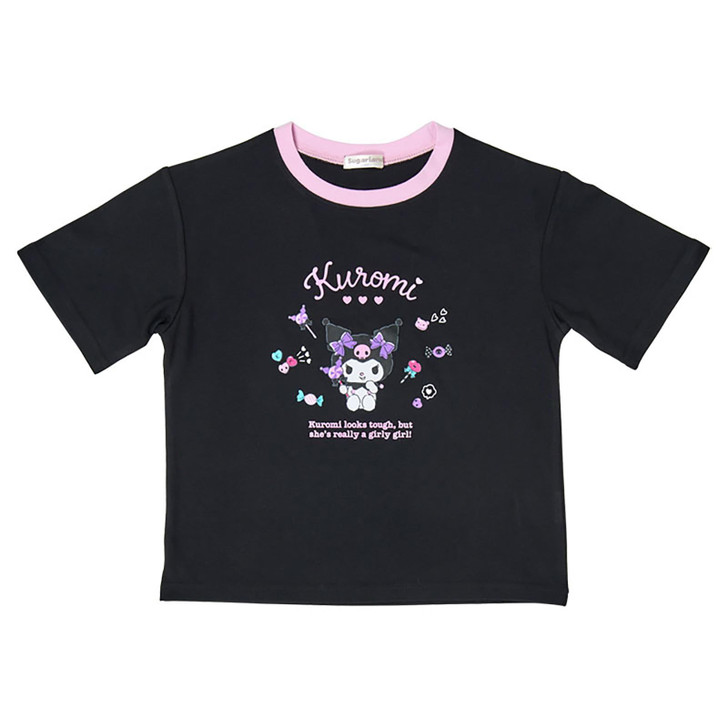 Sanrio Other Kids Short-Sleeve T-Shirt Kuromi Black