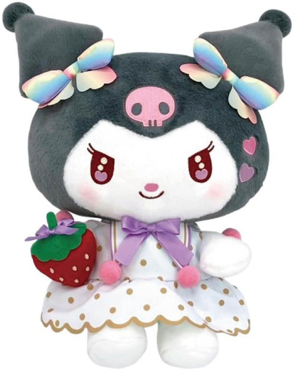 Nakajima Sanrio Ichigo Newspaper Plush M Kuromi