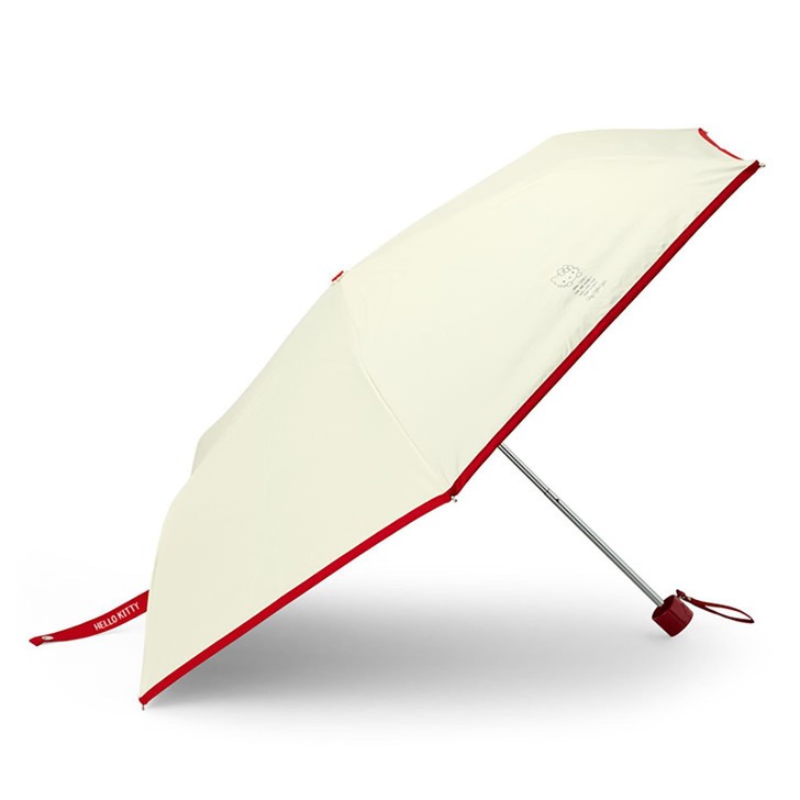 Sanrio Hello Kitty Sun And Rain Folding Umbrella   UV Cut Rate Over 99.9%   Light Blocking Rate Over 99.9%   Water Repellent Finish