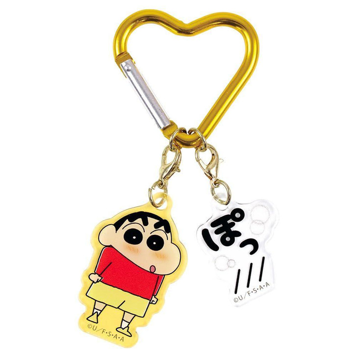  T's Factory Crayon Shin-chan Onomatopoeia 2 Charm Keychain ぽっ 