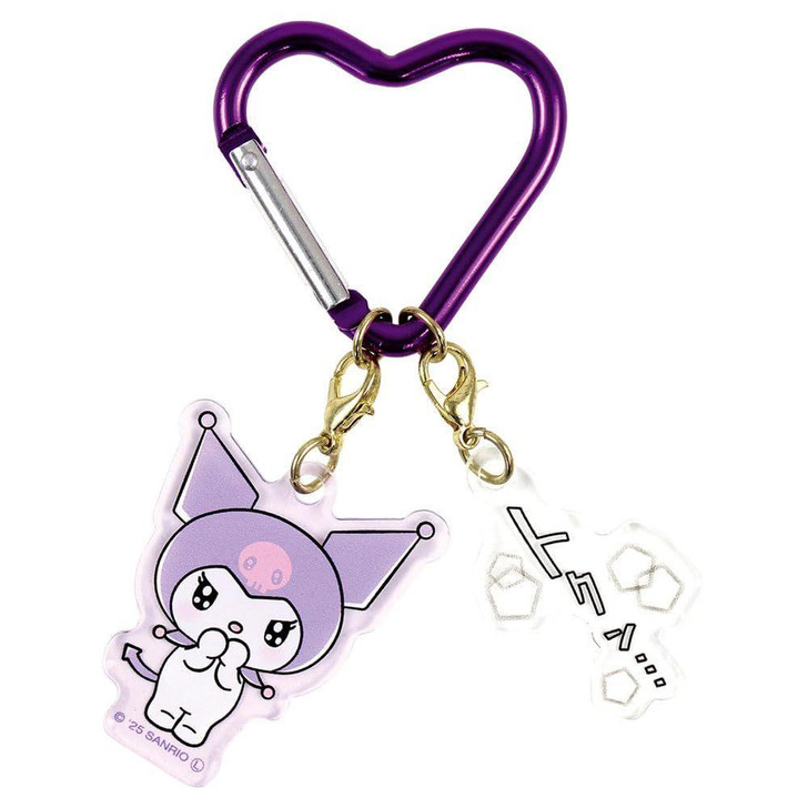  T's Factory Sanrio Onomatopoeia 2 Charm Key Holder Kuromi 