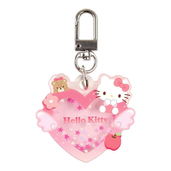 T's Factory Sanrio Heart Shaker Keychain Hello Kitty