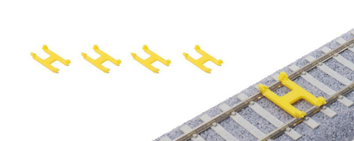 Kato 5-351 Rail Chock (Yellow/4 pcs.) (HO scale)