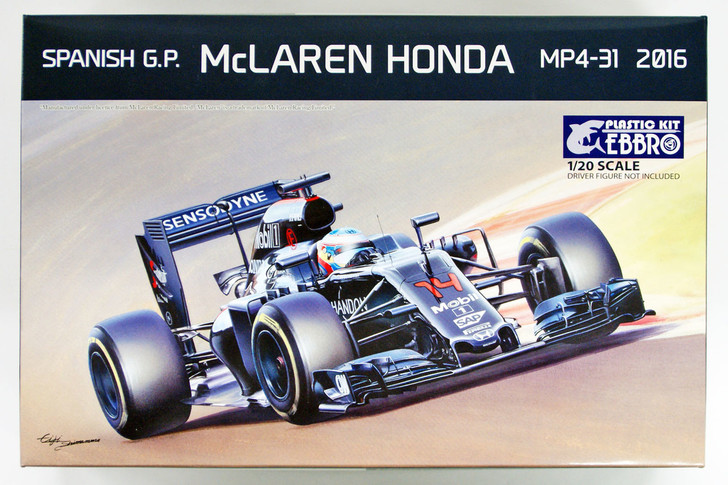 Ebbro 20018 McLAREN HONDA MP4-31 2016 Spanish G.P. 1/20 Scale plastic model Kit (4526175200183)