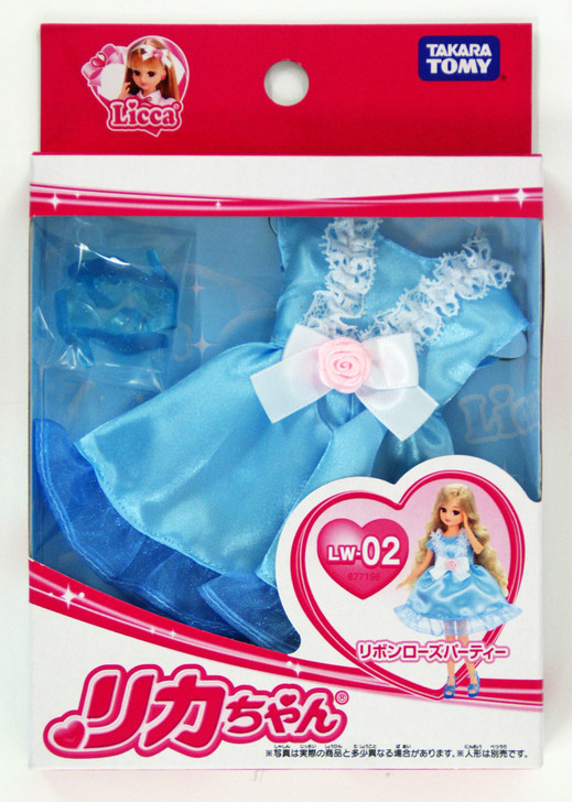 Takara Tomy Licca Doll LW-02 Ribbon Rose Party Licca Dress (877196) <DOLL NOT INCLUDED>