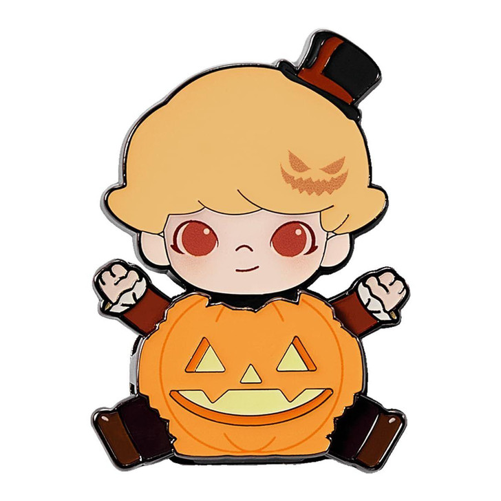 POP-MART Happy Halloween Party Series Pumpkin Magnet Badge DIMOO