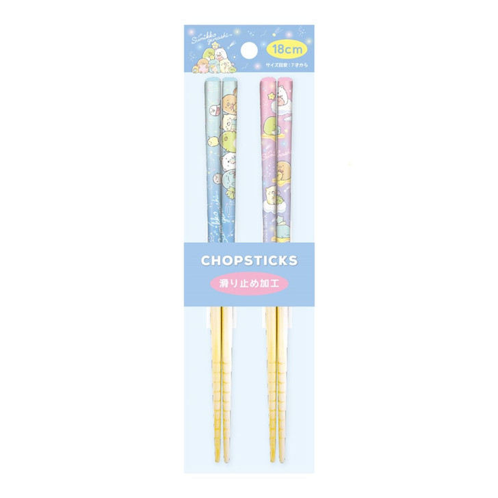 T's Factory Sumikko Gurashi Pair Bamboo Chopsticks (18cm) Starry Sky Stroll