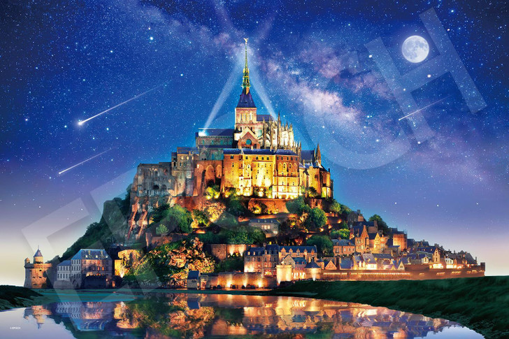 Jigsaw Puzzle Mont Saint-Michel, Where Stars Fall - France (1000 Pieces)