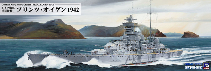 1/700 German Navy Heavy Cruiser Prinz Eugen 1942 Plastic Model