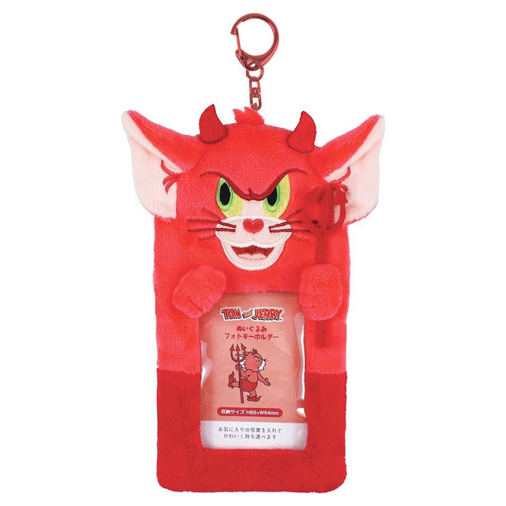 T's Factory Tom Jerry Plush Photo Keychain Devil Tom