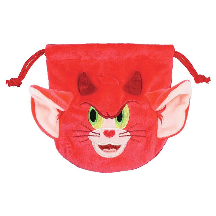 T's Factory Tom And Jerry Plush Drawstring Pouch Devil Tom