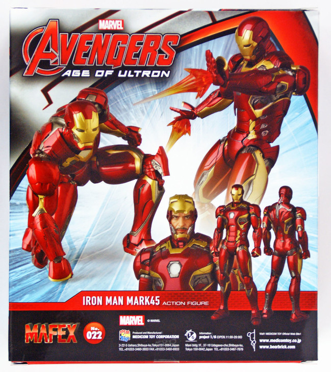 Medicom MAFEX 022 Iron Man Mark 45 Marvel Avengers Age of Ultron  4530956470221