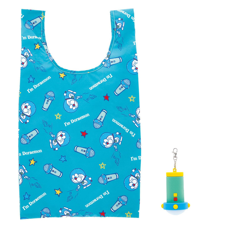 Marushin I Am Doraemon Small Light Pouch Attached Eco Bag