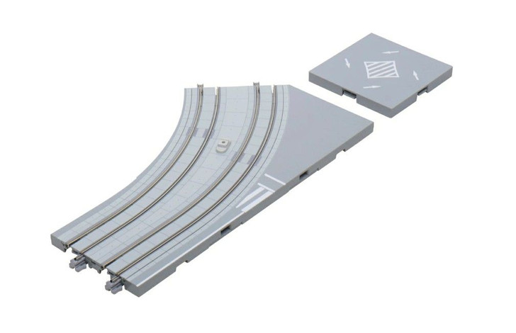 Kato 40-103 UNITRAM Curved Track Plate Intersection Left (N scale)