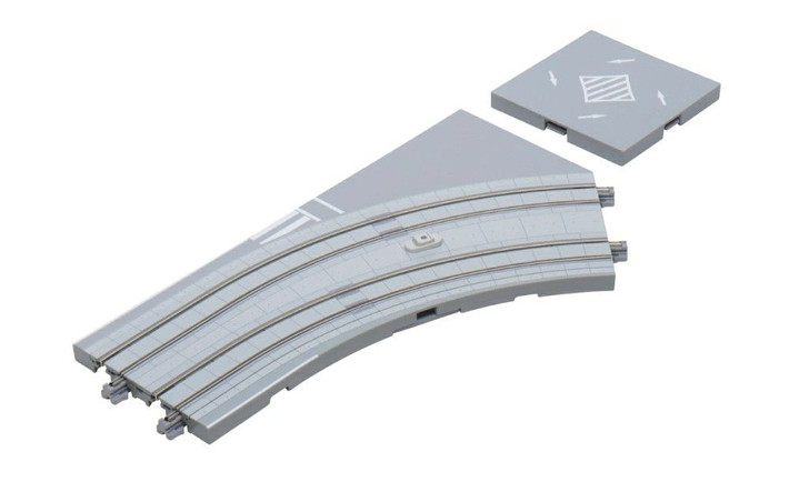 Kato 40-104 UNITRAM Curved Track Plate Intersection Right (N scale)