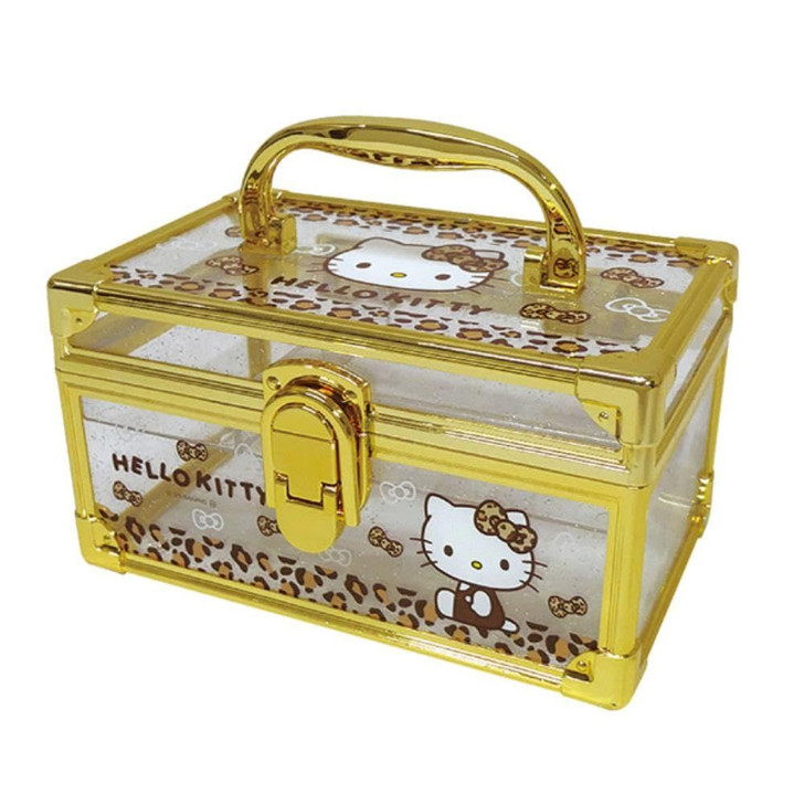 Kcompany Sanrio Vanity Case Hello Kitty Gold