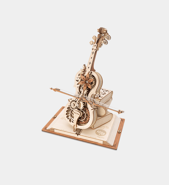 ROBOTIME DIY Miniature Kit Magic Cello (199  Pieces)