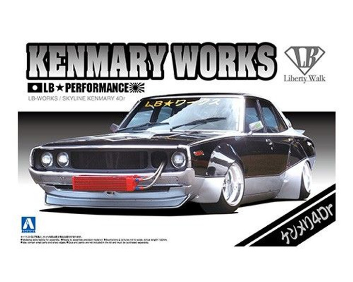 Aoshima Liberty Walk No.3 LB Works Kenmeri 4Dr Plastic Model