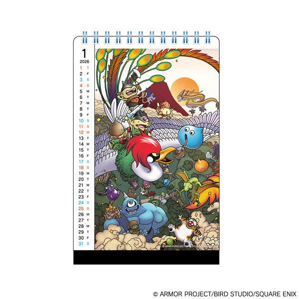 Square Enix Dragon Quest Stationery: Calendar 2026