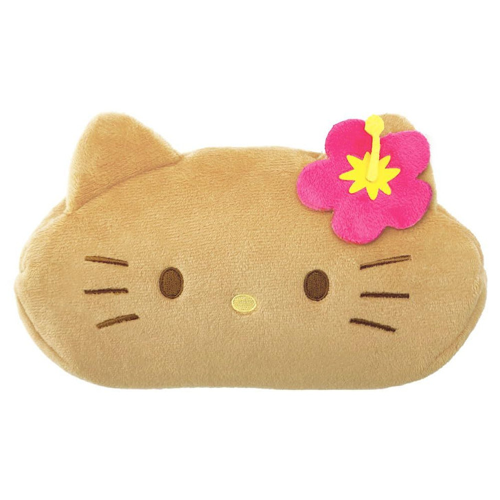 T's Factory Sanrio Plush Face Pen Pouch Hello Kitty / Sunburn