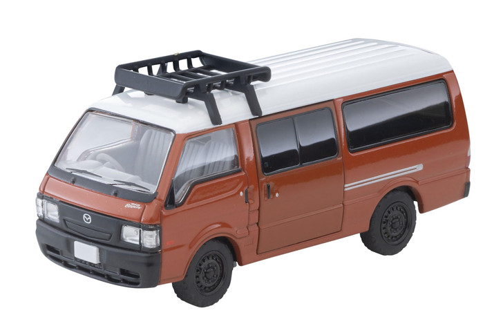 Takara Tomy Tomica Limited Vintage Neo LV-N310d Mazda Bongo Brawny Van Custom Specification (Brown) With Roof Carrier