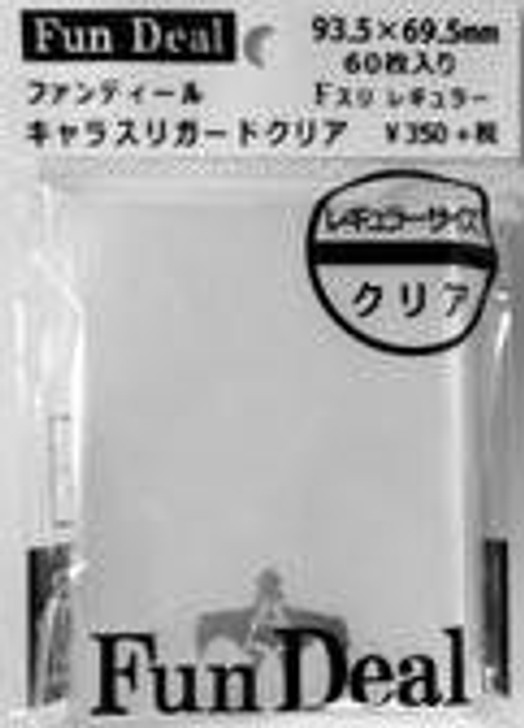 Character Sleeve Guard Clear F Sleeve Regular Size (60 Pieces)