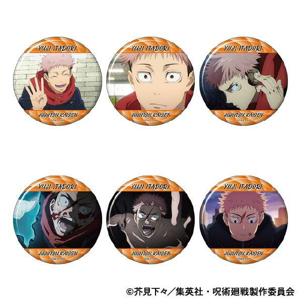 Movic Yuji Itadori Second Edition Character Badge Collection Box Of 6 (Jujutsu Kaisen Season 2)