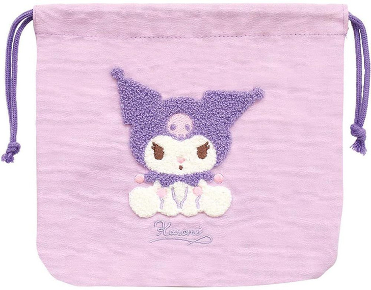 T's Factory Sanrio Sagara Embroidery Drawstring Pouch Kuromi