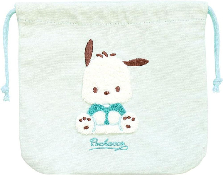 T's Factory Sanrio Sagara Embroidery Drawstring Pouch Pochacco
