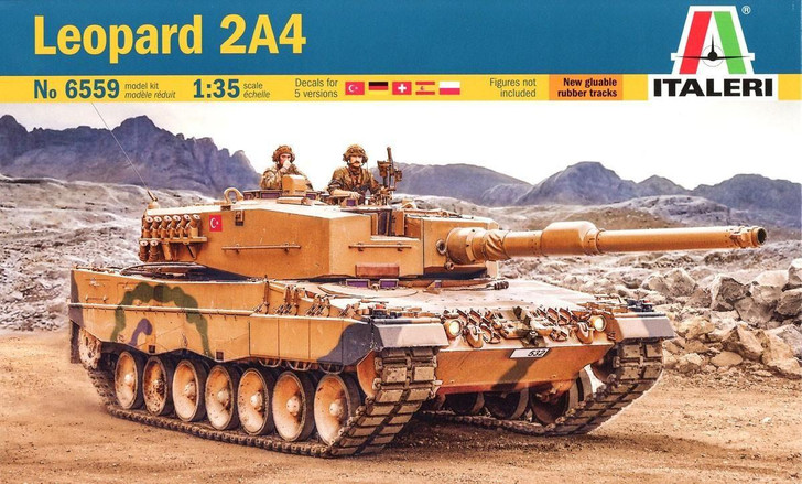  Platz Italeri 1/35 NATO Forces Leopard 2A4 Plastic Model 