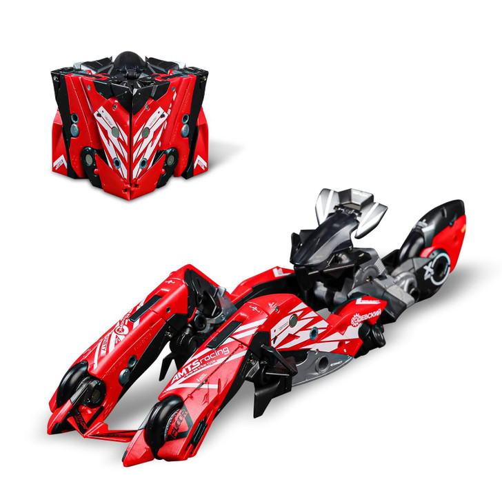 Beastbox 52toys Infinitybox IB-07 Team AMTS Racing Gazelle Transformable Toy Combines Three-Stage Transformation Transforms From Cube To Motorcycle Tr