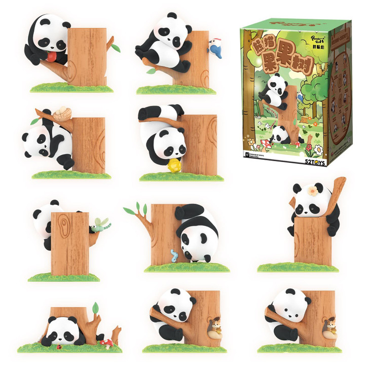 52Toys Blindbox Panda Roll Fruit Tree Climbing Series Blind Box