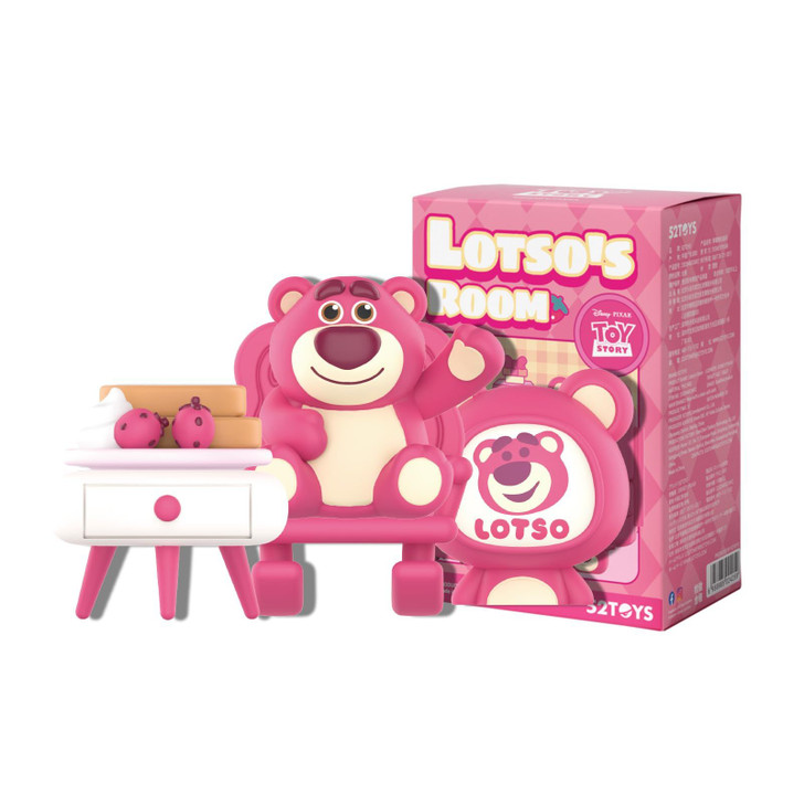 52Toys Blindbox Toy Story Lotso's Room Series Miniature Blind Box Trading Figure Collection Figure Movie Toy Story 3 Lotso Huggin Bear Painted Gachapo