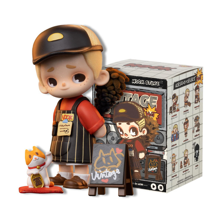 52Toys Blind Box Nook In Vintage Store Series Blind Box Collection Figure Trading Figure Toy Lucky Bag Gacha Gacha Pre-painted (One Piece)