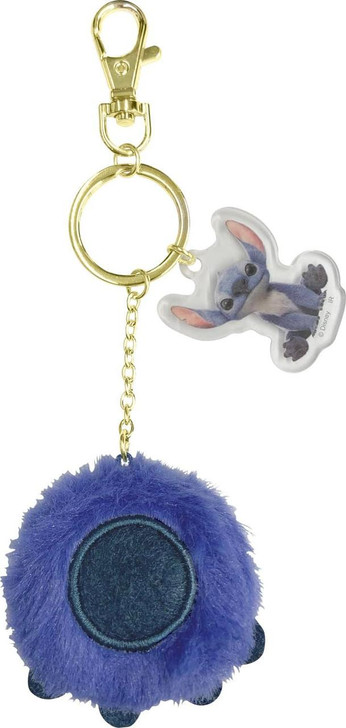 Other Disney Stitch Keychain With Fluffy Paw-Shape Charm (Lilo And Stitch) 