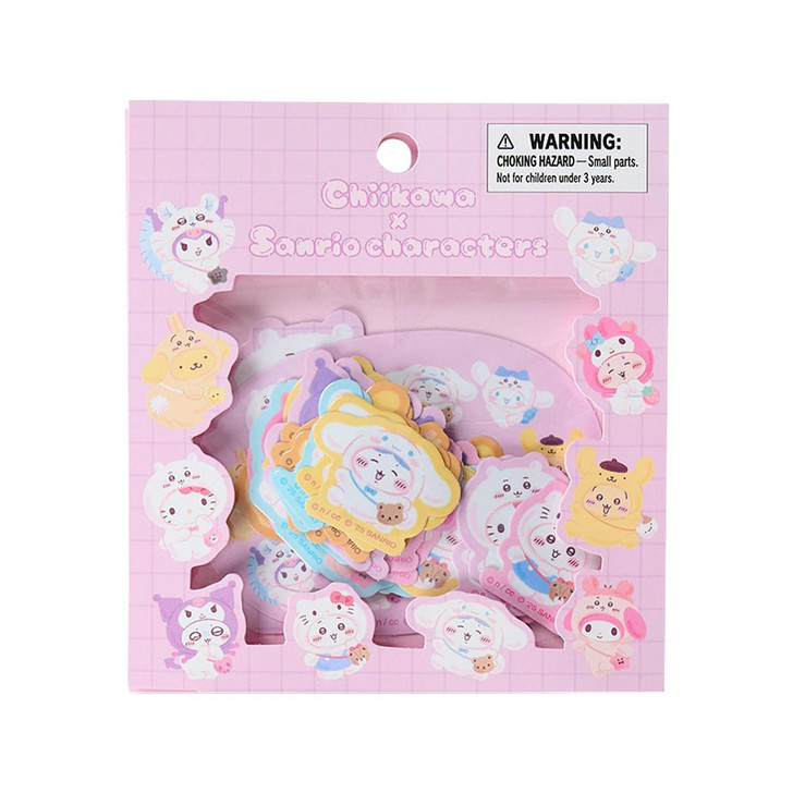  Sanrio Chiikawa And Sanrio Characters Sticker Set 