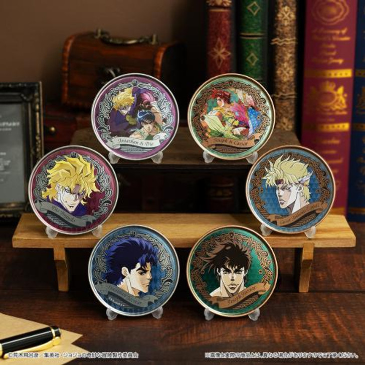  Heart JoJo's Bizarre Adventure Metal Tray Collection with a base Gum (Phantom Blood/Battle Tendency) (12pcs/BOX) 