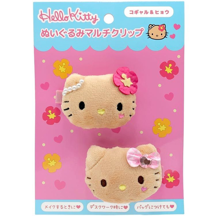 TCP TCP Hello Kitty Plush Multi Clip Kogal And Leopard
