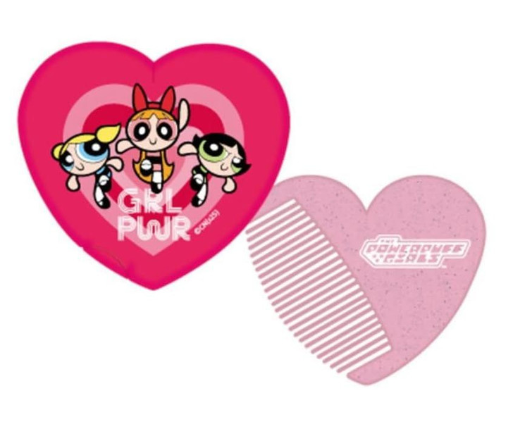 T's Factory Powerpuff Girls Heart-Shaped Mirror Comb Heart