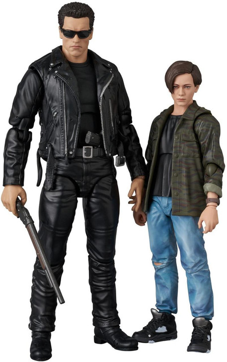  Medicom MAFEX T-800 (T2 Ver.) & John Connor Action Figure (Terminator 2: Judgment Day) 